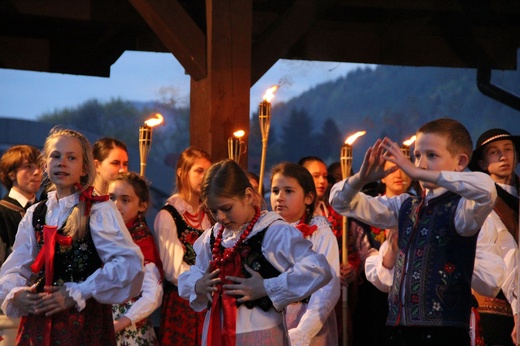 Symbole ŚDM w Krościenku