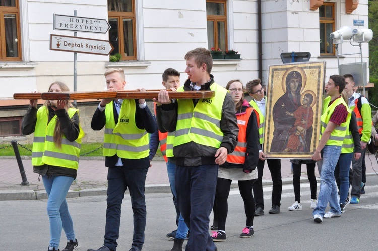 Znaki ŚDM w Krynicy - Zdroju