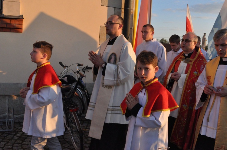 Znaki ŚDM w Borzęcinie