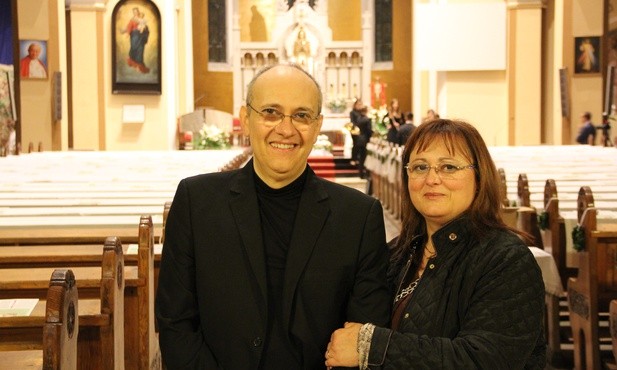 Roberto Marini z żoną