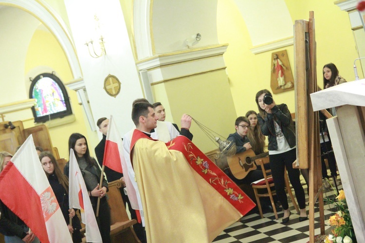 Znaki ŚDM w Żabnie