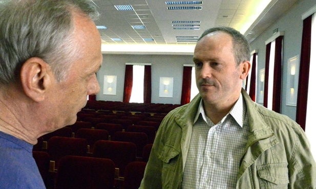 Marek Ziomek (z prawej) chce zagrać w filmie, by oddać cześć tym, którzy przed 40 laty ryzykowali wiele w walce o polską wolność