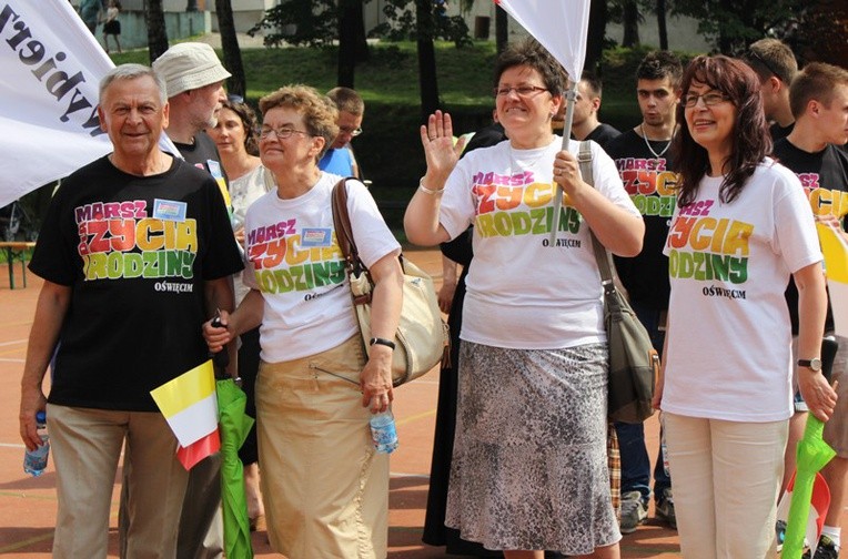 Inicjatorzy oświęcimskiego Marszu dla Życia i Rodziny, związani z Domowym Kościołem i Akcją Katolicką