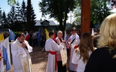 Symbole ŚDM w Chorzelowie