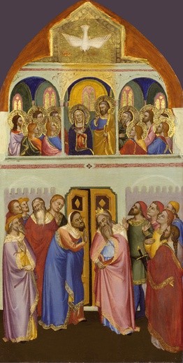 Jacopo di CioneZesłanie Ducha Świętego tempera na desce, 1370–1371 National Gallery, Londyn