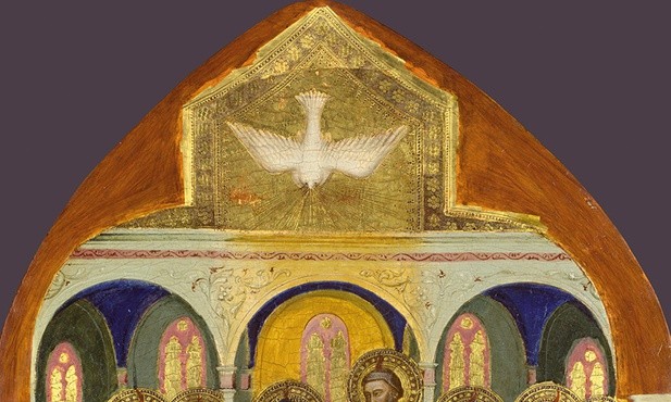 Jacopo di CioneZesłanie Ducha Świętego tempera na desce, 1370–1371 National Gallery, Londyn