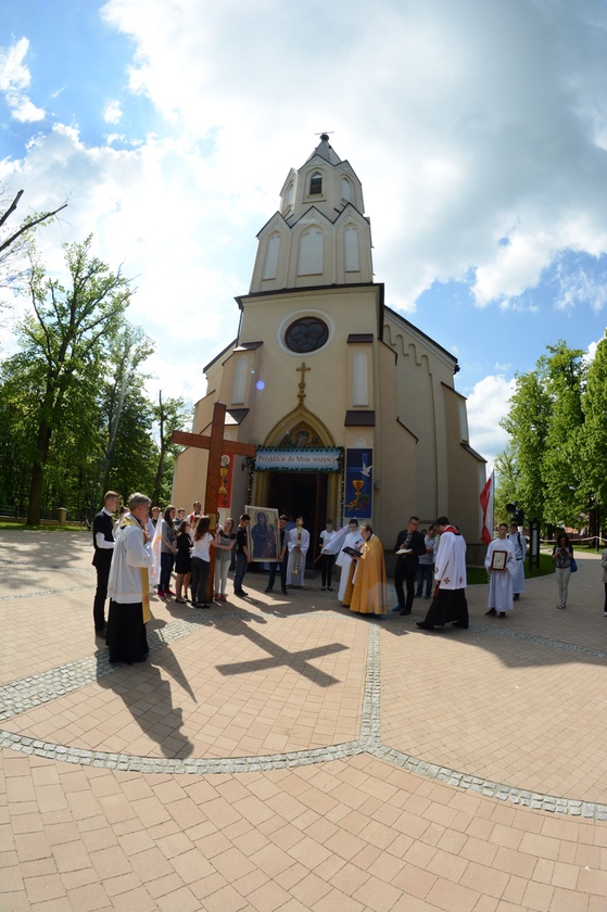 Symbole ŚDM w Przecławiu