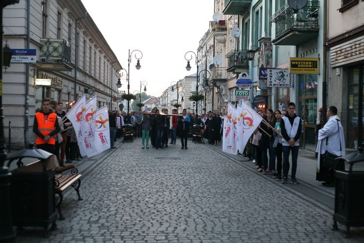 Znaki ŚDM w Nowym Sączu