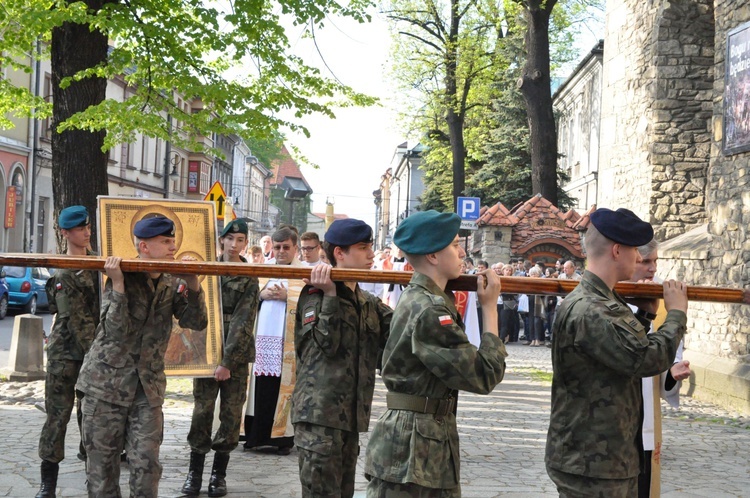 Znaki ŚDM w Nowym Sączu