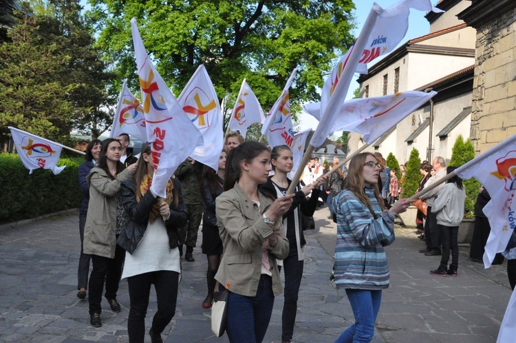 Znaki ŚDM w Nowym Sączu