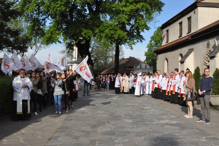 Znaki ŚDM w Nowym Sączu