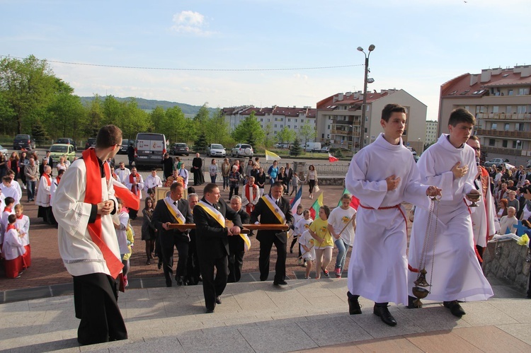 Symbole ŚDM w kościele bł. Karoliny w Tarnowie