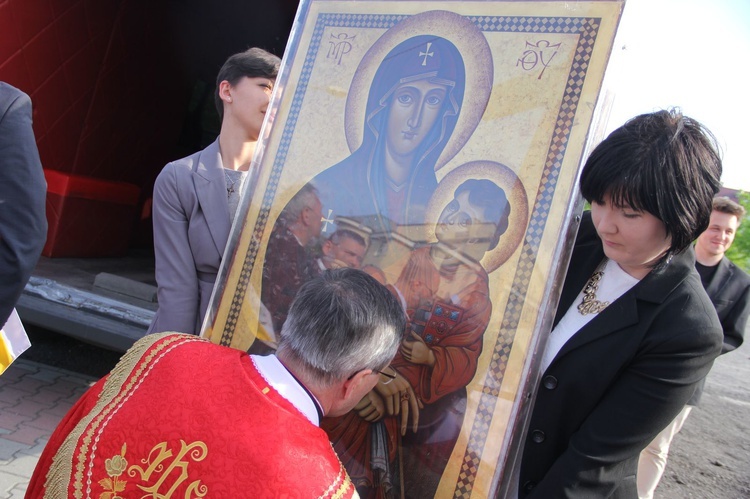 Symbole ŚDM w kościele bł. Karoliny w Tarnowie