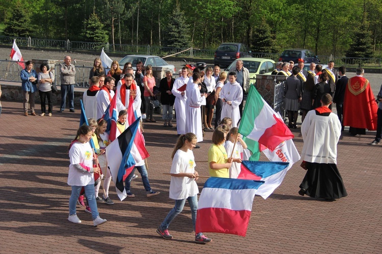 Symbole ŚDM w kościele bł. Karoliny w Tarnowie