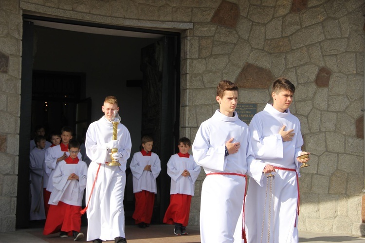 Symbole ŚDM w kościele bł. Karoliny w Tarnowie