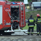 Pożar hali w Katowicach