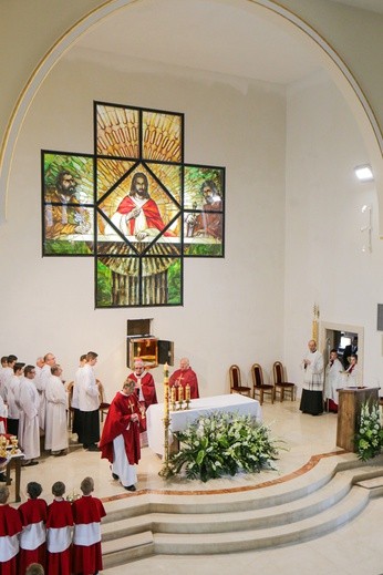 Otwarcie kościoła w Bziu