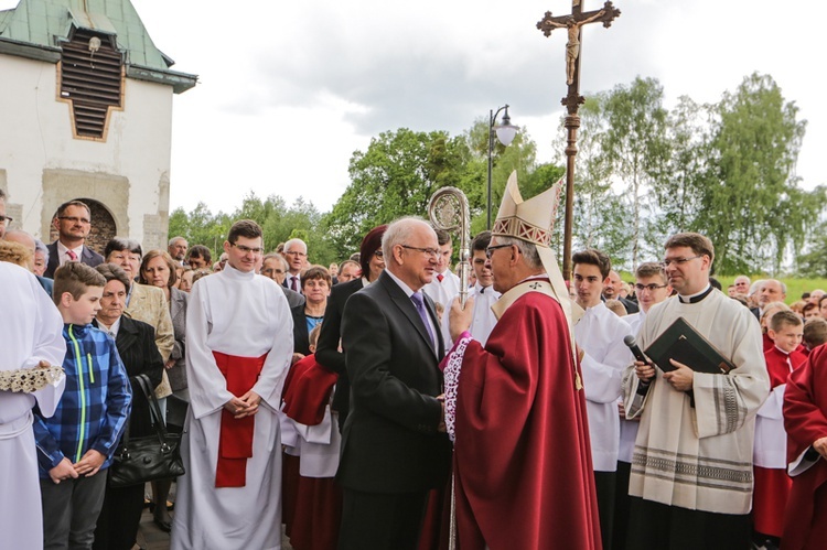 Otwarcie kościoła w Bziu