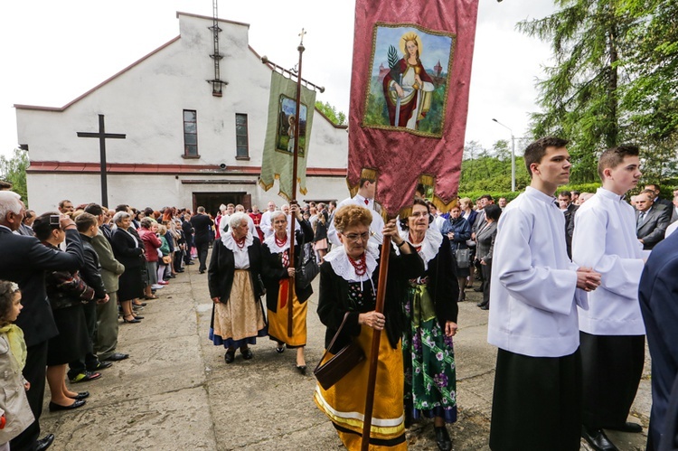 Otwarcie kościoła w Bziu