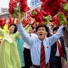 Pochód na zakończenie 7 Zjazdu Partii Pracy, który był formalną koronacją reżimowego lidera Kim Jong-Una.