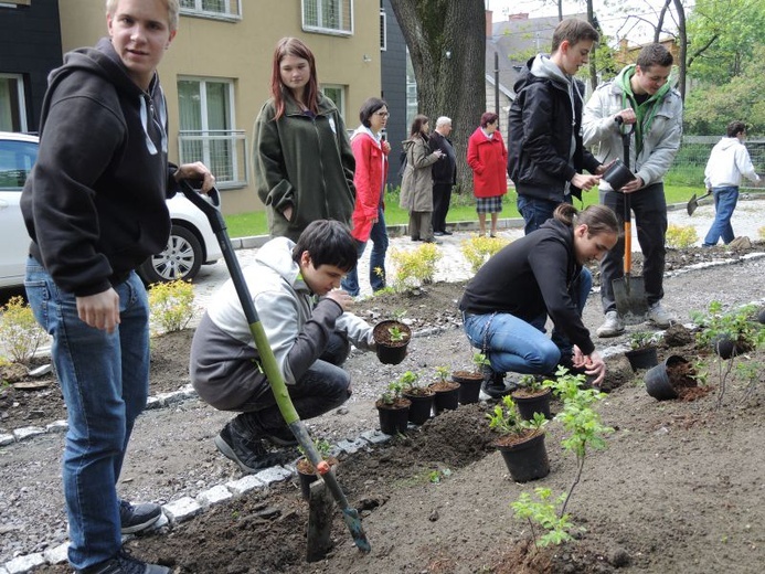 Ogród ekologiczny przy Hospicjum św. Jana Pawła II