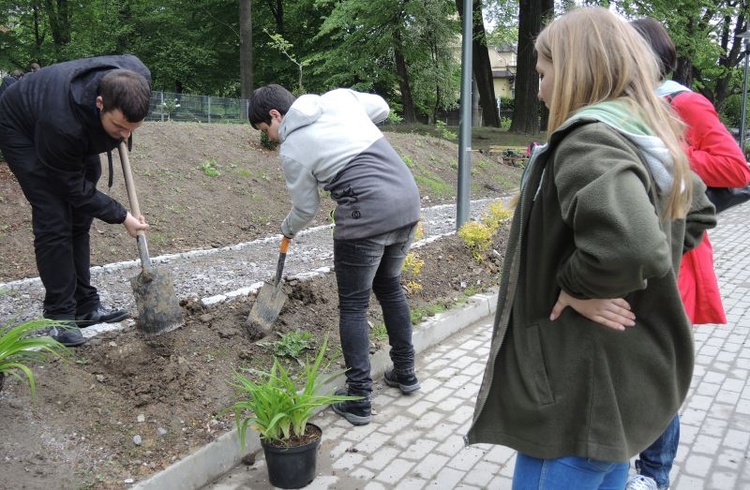 Ogród ekologiczny przy Hospicjum św. Jana Pawła II