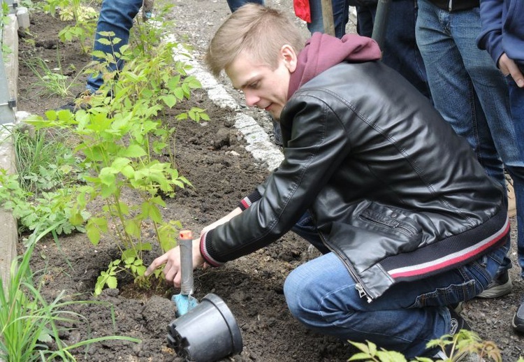 Ogród ekologiczny przy Hospicjum św. Jana Pawła II