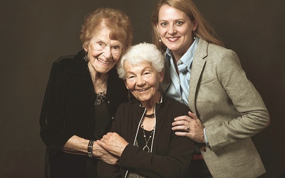 Od lewej: Minka Disbrow, Ruth Lee (Betty Jane) i autorka książki „Czekałam na ciebie” Cathy LaGrow.