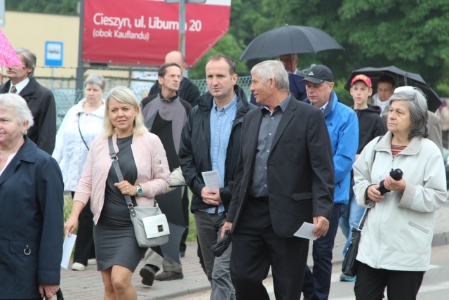 Procesja Bożego Ciała w parafii św. Elżbiety w Cieszynie