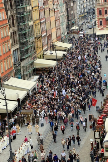 Centralna procesja Bożego Ciała we Wrocławiu