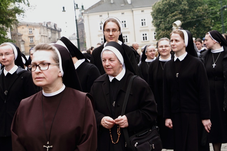 Boże Ciało 2016 - procesja z Wawelu na Rynek Główny 