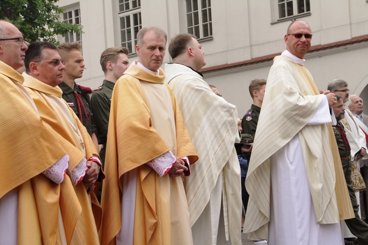 Boże Ciało 2016 - procesja z Wawelu na Rynek Główny 