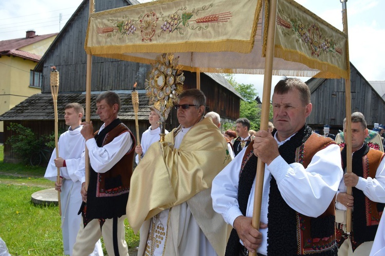 Boże Ciało 2016 - procesja w Czarnym Dunajcu