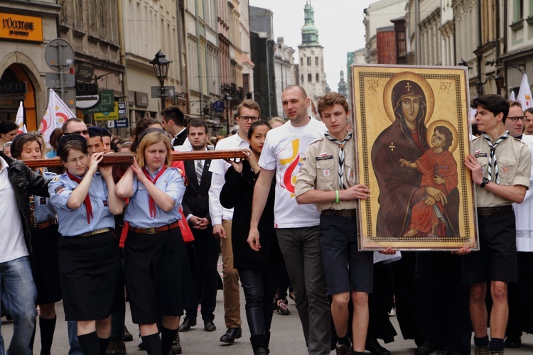 Boże Ciało 2016 - procesja z Wawelu na Rynek Główny 