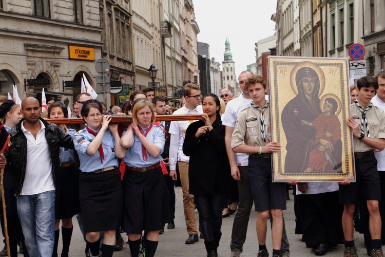 Boże Ciało 2016 - procesja z Wawelu na Rynek Główny 