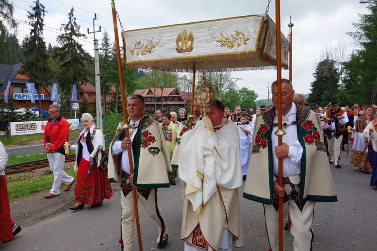 Boże Ciało 2016 - procesja w Poroninie