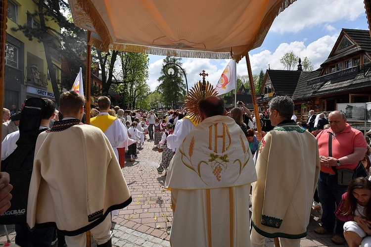 Boże Ciało 2016 - procesja w Zakopanem 