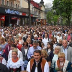 Boże Ciało 2016 - procesja w Zakopanem 