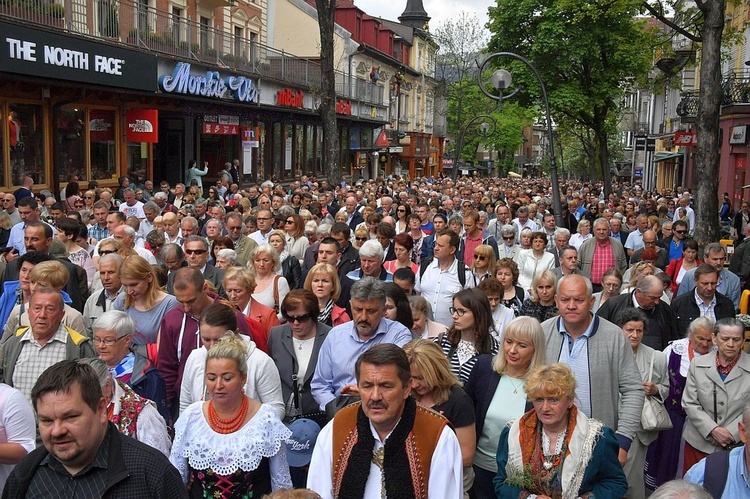 Boże Ciało 2016 - procesja w Zakopanem 