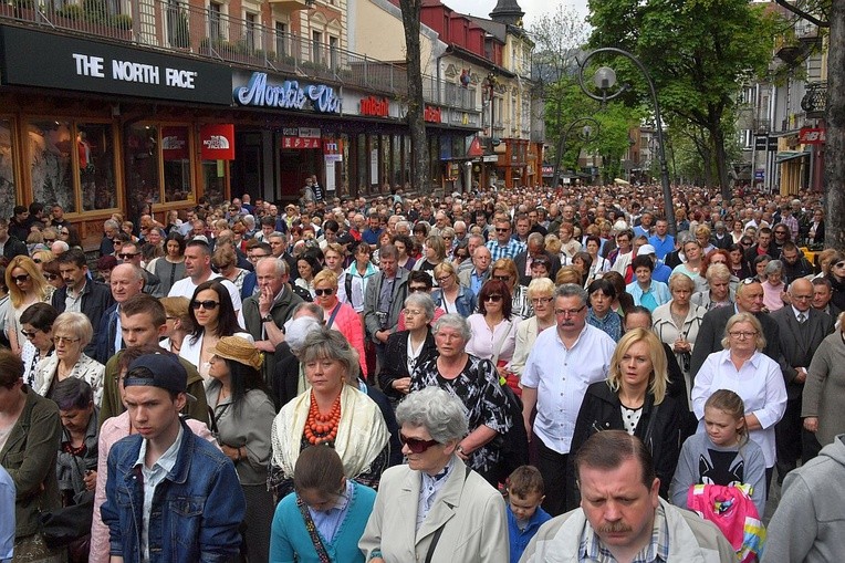 Boże Ciało 2016 - procesja w Zakopanem 