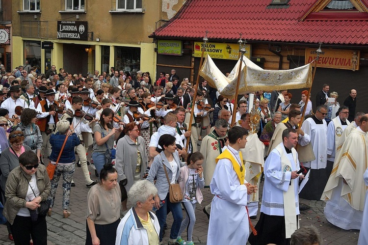 Boże Ciało 2016 - procesja w Zakopanem 