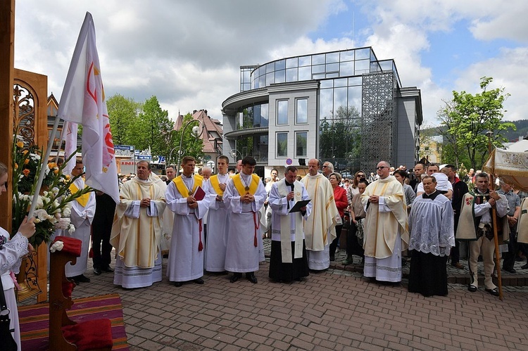 Boże Ciało 2016 - procesja w Zakopanem 