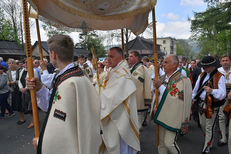 Boże Ciało 2016 - procesja w Zakopanem 