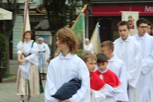 Procesja Bożego Ciała w parafii św. Marii Magdaleny w Cieszynie