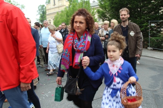 Procesja Bożego Ciała w parafii św. Marii Magdaleny w Cieszynie