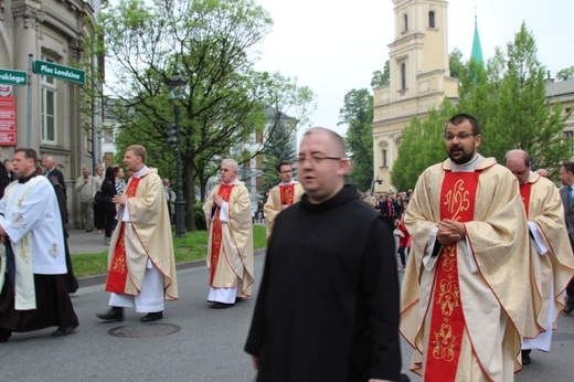 Procesja Bożego Ciała w parafii św. Marii Magdaleny w Cieszynie