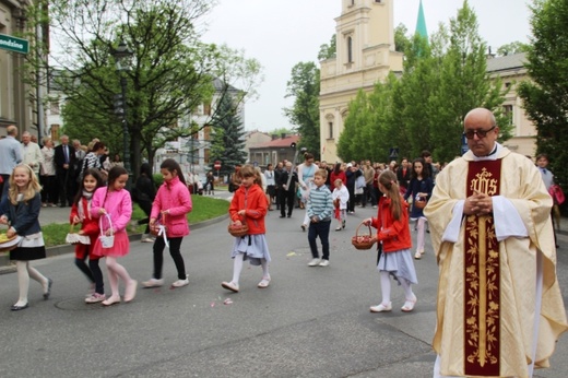 Procesja Bożego Ciała w parafii św. Marii Magdaleny w Cieszynie