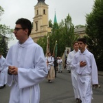 Procesja Bożego Ciała w parafii św. Marii Magdaleny w Cieszynie