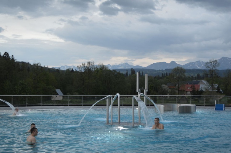 Kąpiel z widokiem na Tatry