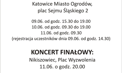 Warsztaty gospel, Katowice, 9-11 czerwca